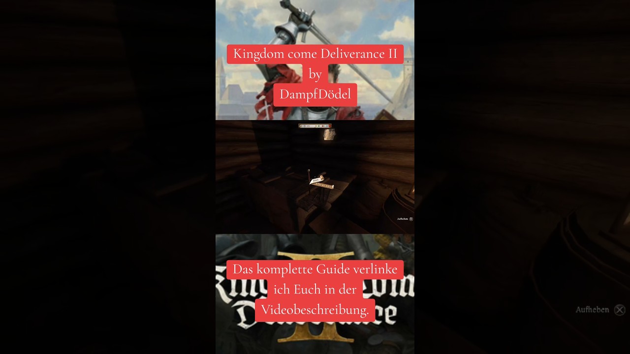 Kingdom come Deliverance 2 ⚔️ Der Perfekte Start 1.0 - Dietriche ⚔️ 