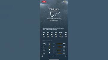 iOS Weather Animations: Isolated Thunderstorms (day)