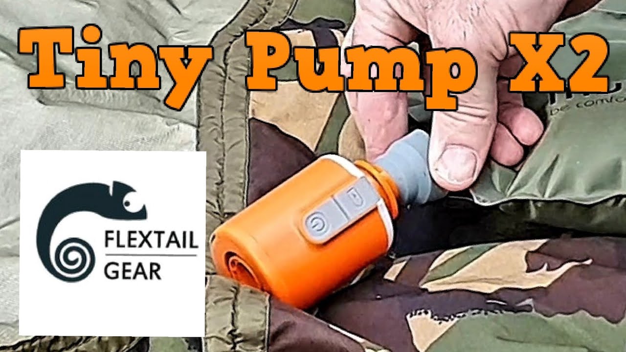 Flextailgear Tiny Pump 2X lightweight cordless air pump for wildcamping 