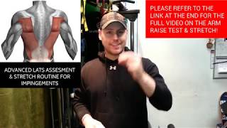 Advanced Arm Raise Test & Stretch Routine (FIX SHOULDER IMPINGEMENTS!)