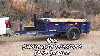 New Single Axle Telescopic Dump Trailer | Diamond C