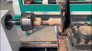 2024 Best CNC Wood Lathe Machine Turning Wooden Cups with Automatic Tool Changer Spindle