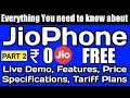 [Part2] Everything you need to know about JioPhone, JIO Feature Phone Live Demo, Price, Tariff Plans