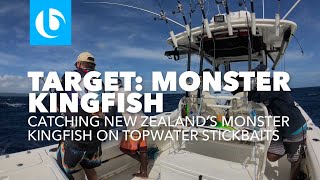 Catching New Zealands Monster Kingfish On Topwater Stickbaits