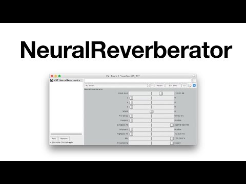 NeuralReverberator - AI driven reverb synthesizer