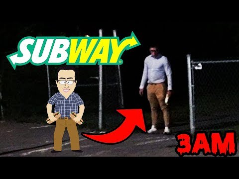 DONT GO TO SUBWAY AT 3AM OR JARED.EXE FROM SUBWAY WILL APPEAR! | HAUNTED JARED.EXE APPEARS!!