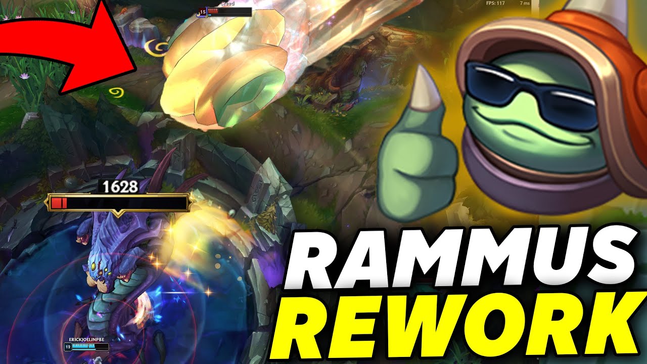*RAMMUS REWORK GELDİ* BARON'A UÇARAK GİRDİM! | YENİ RAMMUS OYNANIŞ ...