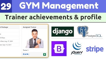 Django Full Course: Gym Management System #29 | Trainer Achivements & Social Profile|Bootstrap Model