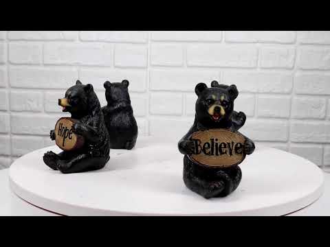 Western Rustic Black Bear Sitting With Red Cooler Tumbler Figurine Sum–  Ebros Gift