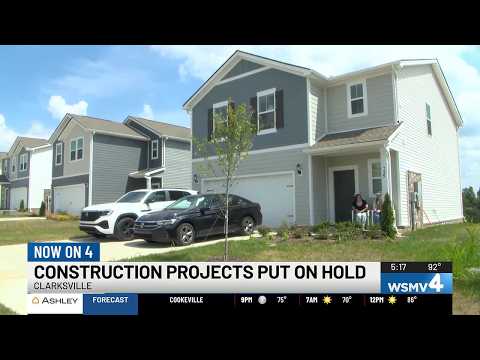 Construction projects put on hold in Clarksville