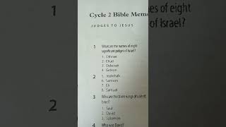 CC Cycle 2 Week 1 and 2 Bible Memory Work
