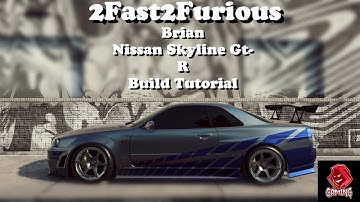 Need For Speed Heat- 2 Fast 2 Furious BRIAN’S NISSAN SKYLINE GT-R R34| BUILD TUTORIAL #needforspeed