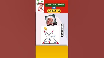 Find the value of angle X ? #maths #geometry #shorts
