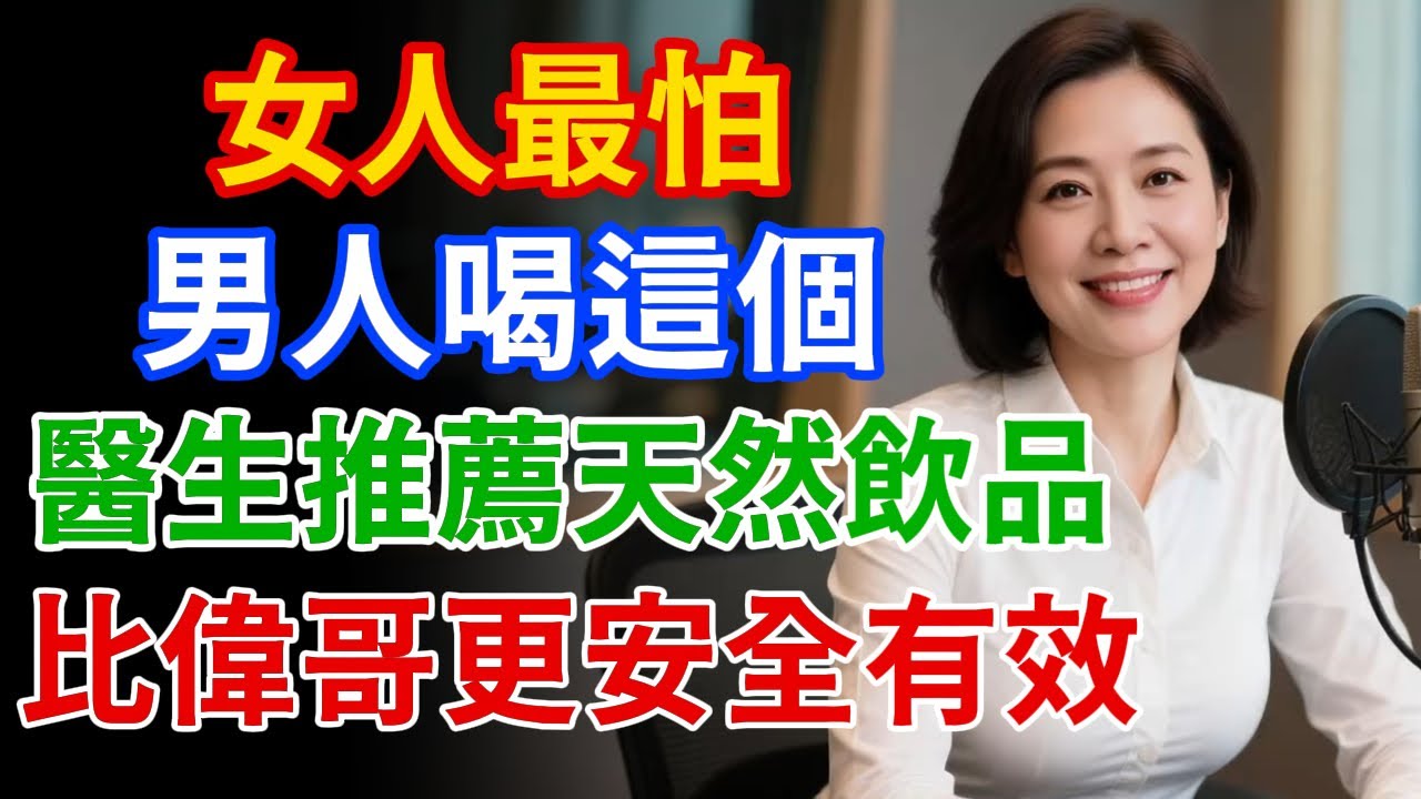 50歲以上男性必喝！女人最怕男人喝这个天然饮品，比伟哥更安全有效，醫生也推薦！