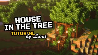 Minecraft ♥️ Small Tree House with Cute Interior ♥️ Base Building Idea