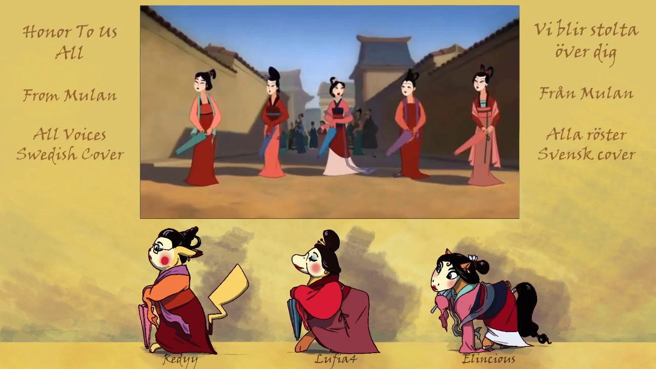 [All Voices Swedish Cover] Honor To Us All (Vi blir stolta över dig) - Mulan