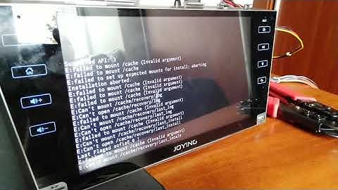 JOYING Android 6 (Toyota Camry) invalid argument, failed to mount /cache/ recovery...