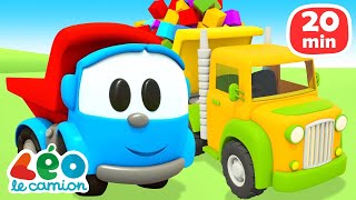 Qui va transporter les cubes ? - Dessins animés éducatifs pour enfants | Léo le camion curieux