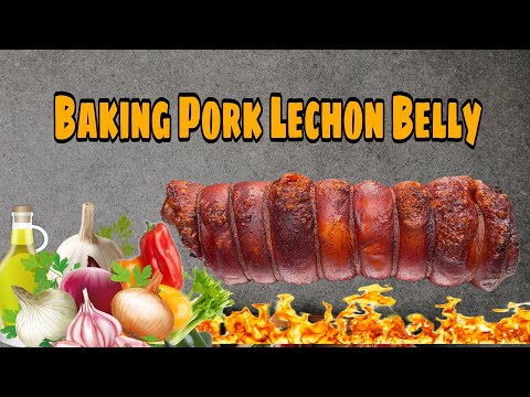 Baking Pork Lechon Belly
