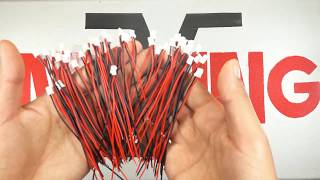 Excellway® 100Pcs Mini Micro JST 2.0 PH 2Pin Connector Plug With 120mm Wires Cables