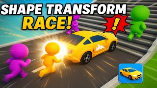 Shape Transform Race Gameplay | Land, Air, and Sea Challenge