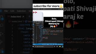 3D card using HTML CSS #shivneri #Chhatrapati #Shivaji #Maharaj #target #100💛👍🔔🚩