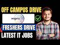 Wipro Direct Hiring Drive for Freshers | Globallogic , Baker | Off Campus Drive for Freshers