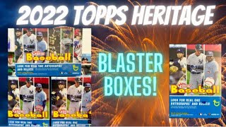 BOOM!💥2022 Topps Heritage Blaster Boxes! 2 Blasters Boxes Top RC Pull!