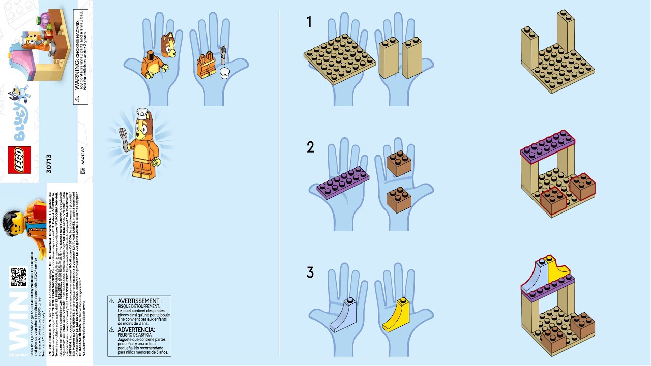 Bluey - Fancy Restaurant with Bingo LEGO instructions