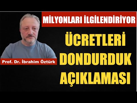 “TASARRUF” YALAN, ASIL FAHİŞ FİYAT YASASI İLE ÇÖKECEKLER / PROF. DR. İBRAHİM ÖZTÜRK