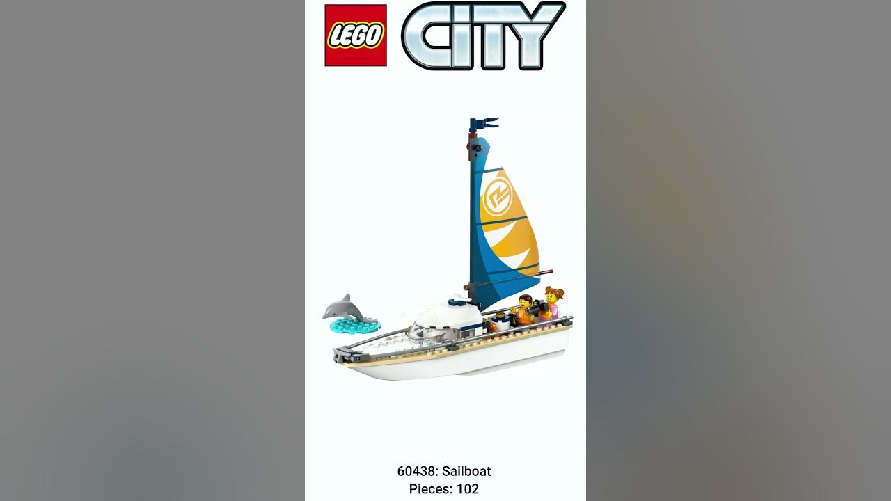 LEGO City 60438 Sailboat (LEGO 2024) YouTube