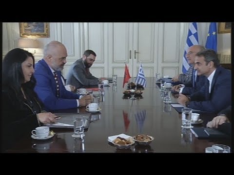 Συνάντηση του πρωθυπουργού Κ. Μητσοτάκη με τον πρωθυπουργό της Αλβανίας Έ. Ράμα