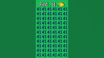 Find odd number 14 ; #shorts #maths #facts #shortvideo #tiktok #viralvideo #squidgame #find