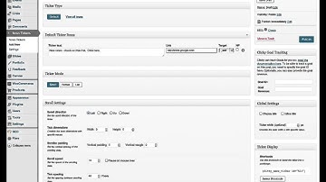 Wordpress: how to add manage the news ticker