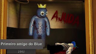 O SEGREDO DO BLUE E SEU PRIMEIRO AMIGO..(Rainbow Friends) 😨