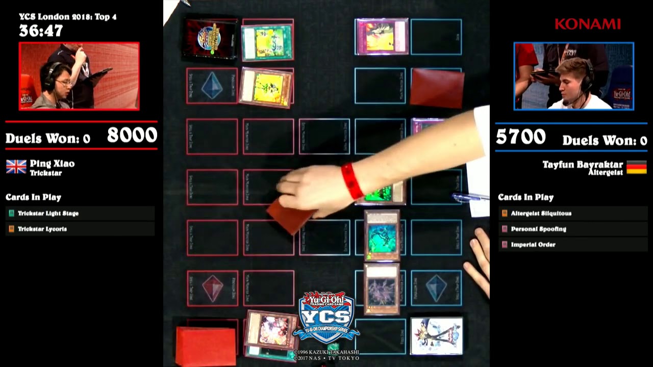 Yu-Gi-Oh!...2018 YCS: Championship Series London! | Top 4 | Trickstar vs Altergeist.