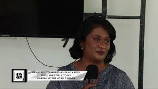 HEARTFELT TRIBUTES AS FAMILY BIDS FINAL FAREWELL TO MV BARIMA VICTIM MARK ABRAMS