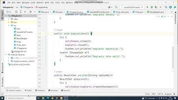 Java-92 Javada Veritabanı Bağlantısı için sınıf oluşturma