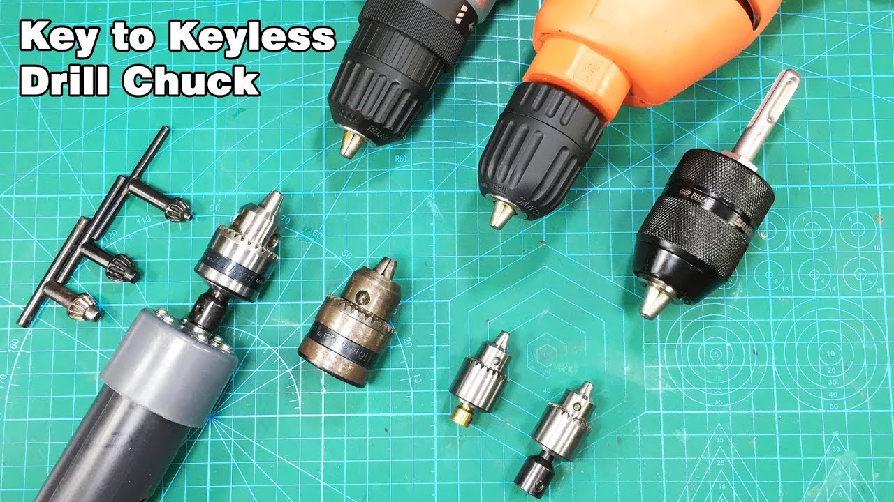 Adapter Keyless Chuck Drill Bits 1/2 Inch Tool Equi L6C0 