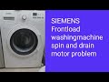 Simens frontload washingmachine spin and drain motor problem solved in tamil