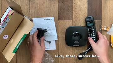 Unboxing of PANASONIC KX-TG3611 Wireless Telephone from GTEK