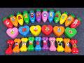 Alphabet Lore - Looking For A-Z SLIME Colorful Rainbow Heart Coloring! Satisfying Slime ASMR