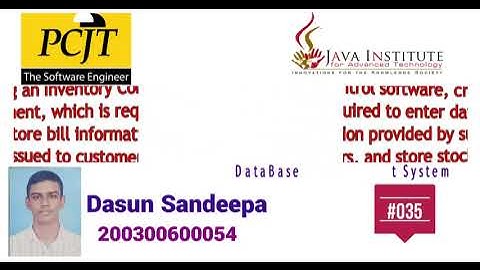 DBMS task 35 - When creating an Inventory Control software, create an Insert Query Statement, which