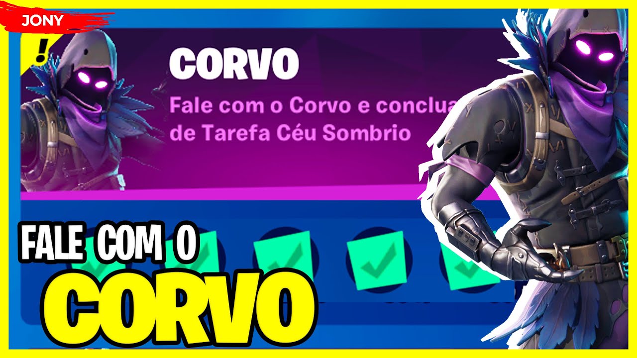 Fale Com O Corvo E Conclua A Linha De Tarefa CÉu Sombrio Fortnite