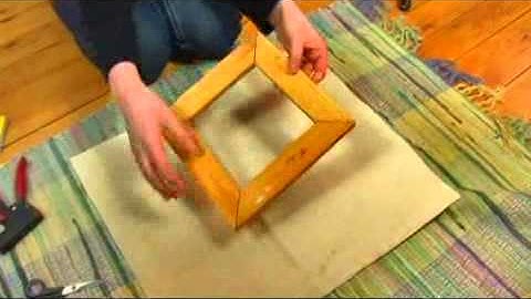 Stretching a Canvas: Put a Staple in 1st Side