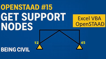OpenSTAAD Tutorial #15 | Ondersteuningsknooppunten verkrijgen in STAAD.Pro | Beschaafd zijn