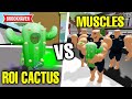 Roi cactus attaque des garons muscls pique  roblox  brookhaven rp