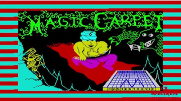 ZX SPECTRUM Loading Magic Carpet Mastertronic Ltd 1985