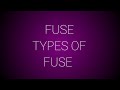 What is Fuse Types of Fuse