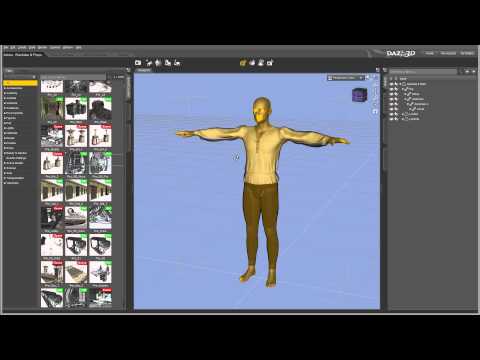 Daz Studio tutorials, content browser pane, part 13 of 16